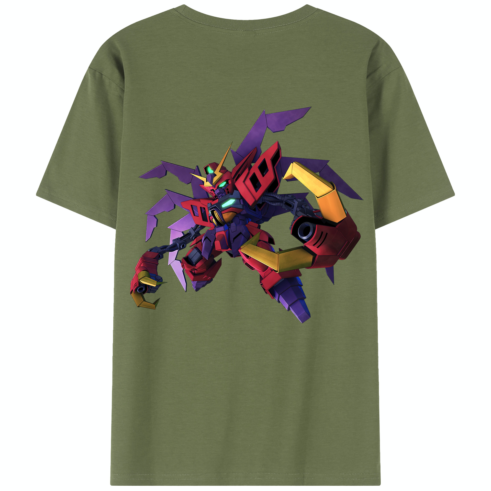 （画像用） 機動戦士ガンダム Mobile Suit Gundam 綿100％半袖Tシャツ（背面プリント）